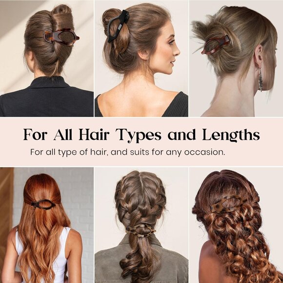 Elegant 4 PCS Lay Flat Hair Clips - Non-Slip Strong Hold for Thick & Thin Hair - Picture 7 of 7
